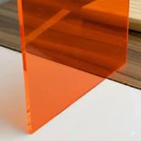 Muestra de Metacrilato Naranja flúor
