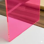 Muestra de Metacrilato rosa flúor
